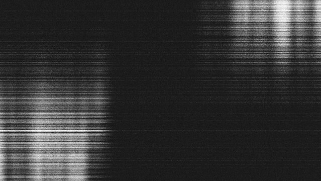 Black and white glitch texture background with vertical lines and analog static noise	