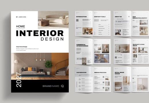 Interior Design Brochure Portfolio
