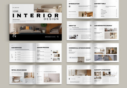 Interior Design Landscape Brochure Portfolio