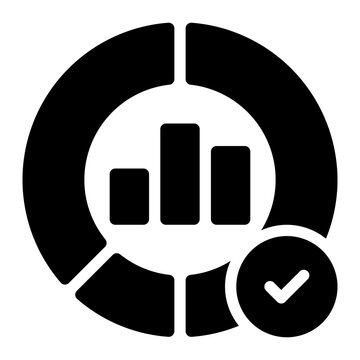 donut chart glyph icon