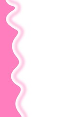 Naklejka premium Colorful Wave Corner Background. Abstract Wavy Border Background. Minimal Wavy Frame Design.