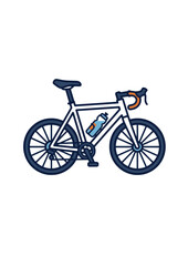 Fototapeta premium White Road Bike Cycling Vector Illustration for Bike Race Sport