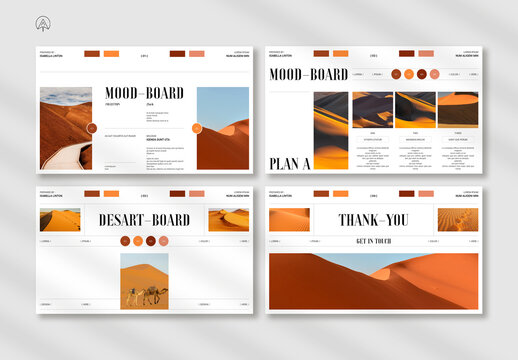 Desart Mood Board Design Template