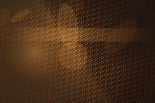 Orange dot pattern on black background