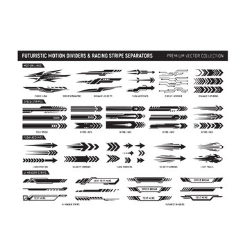 Ultimate Racing Speed Lines Vector Bundle &ndash; Dynamic Stripe, Motorsport & Esports Graphic Collection