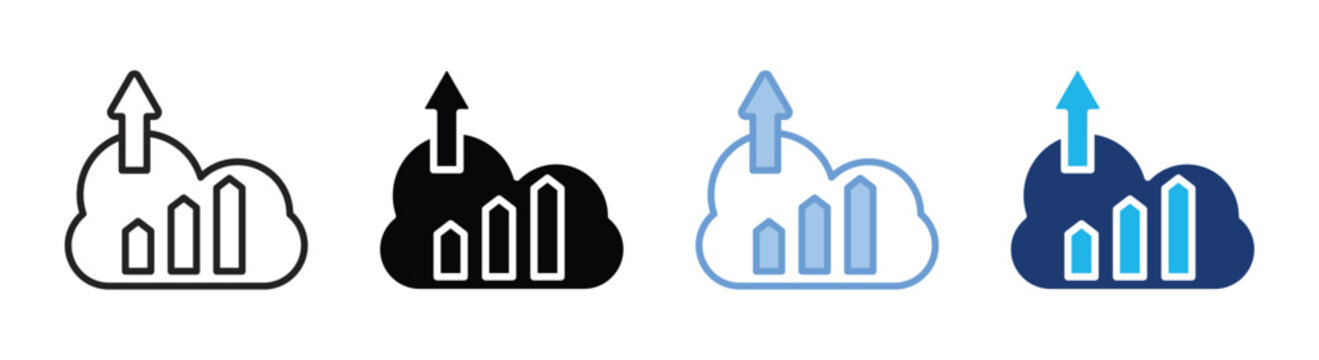 Auto scaling icon set multiple style collection