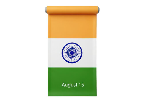 Isolated indian flag vector with ajanta c inscription PNG isolated on transparent background