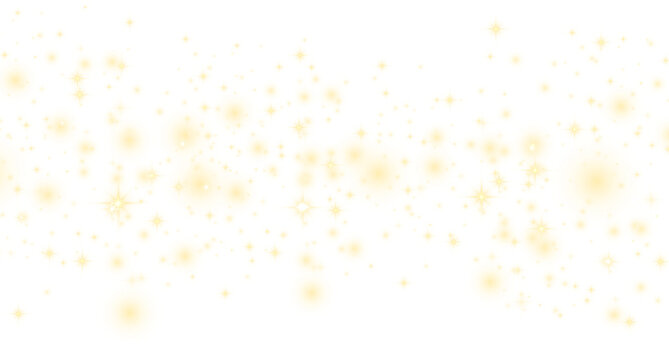 Luxury Gold Sparkling Stars Light Effect