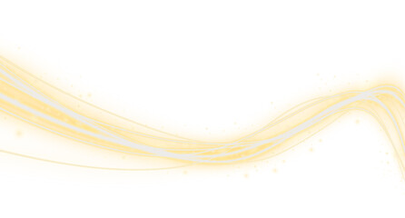 Obraz premium Gold Magic Wand Light Wave with Glitter Stars