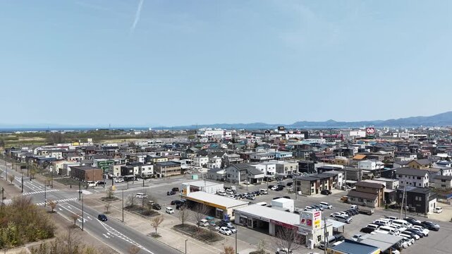 AOMORI, JAPAN.Modern transport hub within suburban city landscape April 26 2026