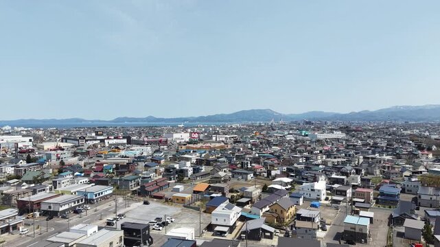 AOMORI, JAPAN.Modern transport hub within suburban city landscape April 26 2026