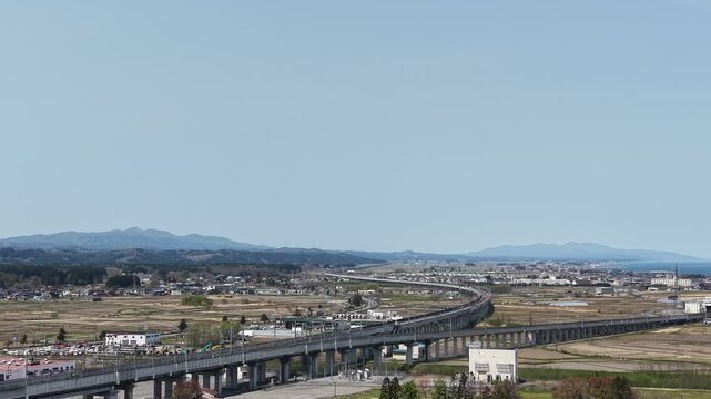 AOMORI, JAPAN.Modern transport hub within suburban city landscape April 26 2026