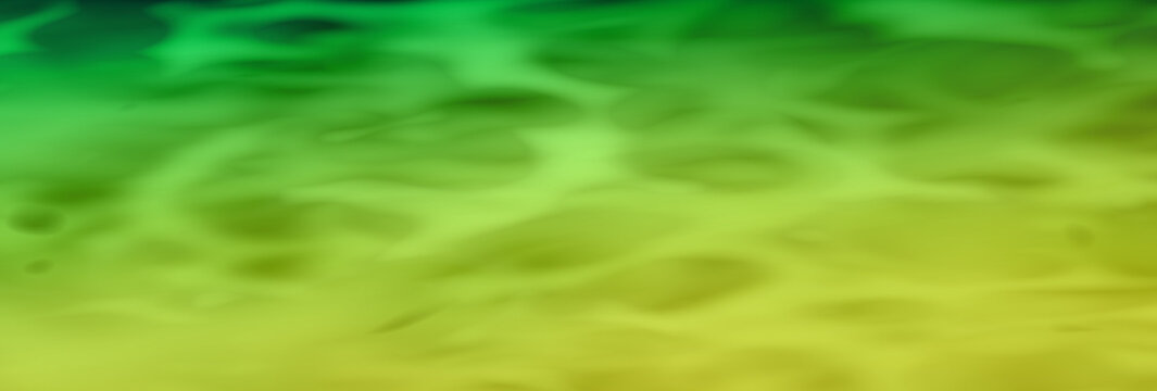 Green to Yellow Flame - Abstract Panoramic