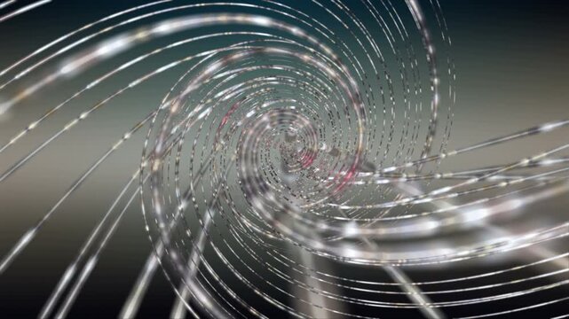 Fantastic video animation with stripe wave object in slow motion, 4096x2304 loop 4K