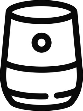 Smart Speaker Icon, Voice Assistant Device, Digital Assistant, Home Automation, Technology