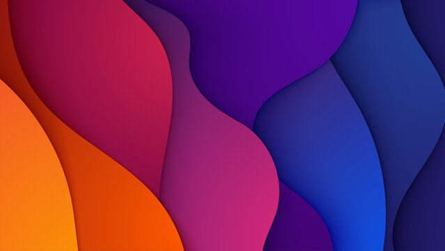 Abstract Gradient Waves dynamic and modern background