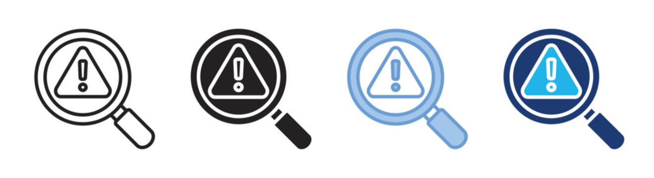 Search icon set multiple style collection