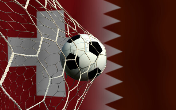 Football Cup competition between the national Switzerland and national Qatar