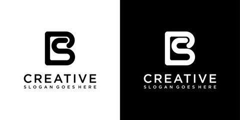 BS or SB initial letter logo design vector © Kurniawan
