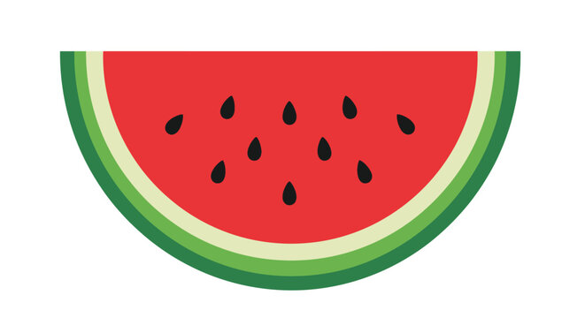 Watermelon Slice Vector Illustration