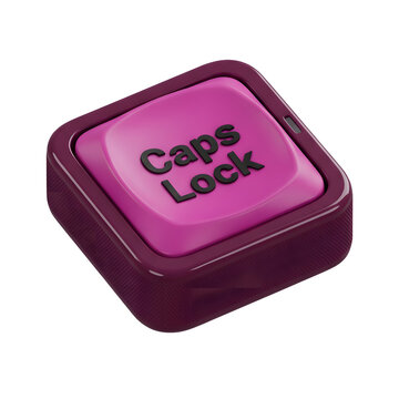 Flat design caps lock key icon