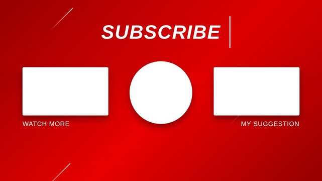  End Screen Animated Gradient Subscribe Button