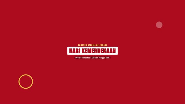 Indonesian Independence Day Sale Promo Motion Graphic Video