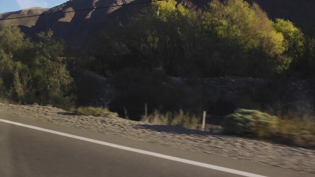 Coquimbo la serena desert road trip car driving northern chile landscape