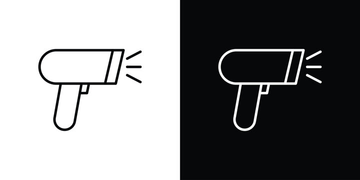 Barcode scanner icons Simple element collection.