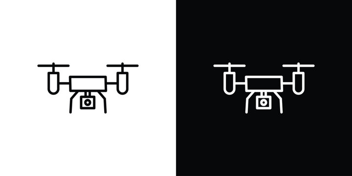 Drone icons Simple element collection.