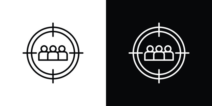 Focus group icons Simple element collection.