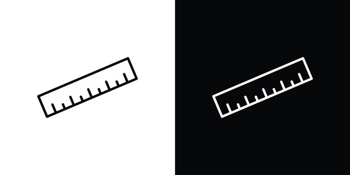 Ruler icons Simple element collection.