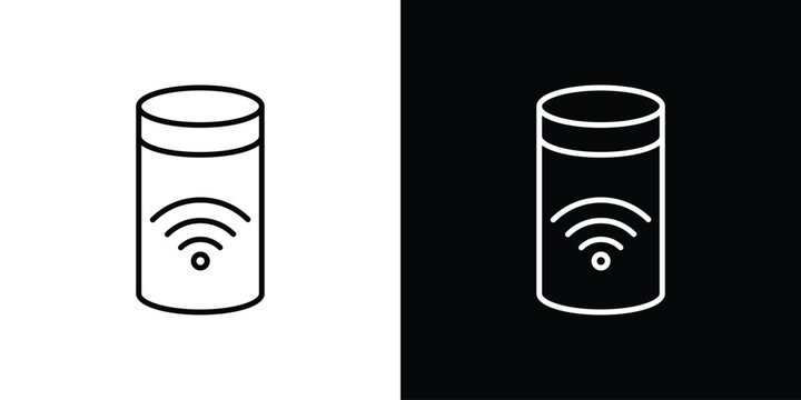 Smart speaker icons Simple element collection.