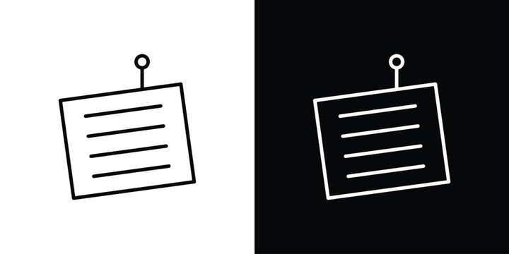 Sticky note icons Simple element collection.