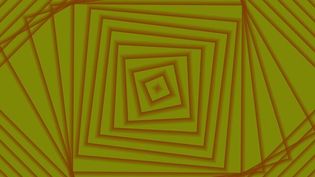 Olive Geometric Optical Illusion Mandala Motion Background