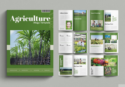 Agriculture Magazine Template