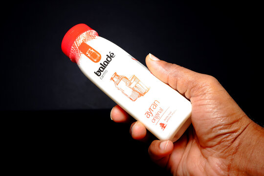 Balade Forms Aryan fresh laban drink can isolated closeup view 