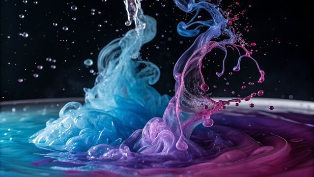 Abstract liquid shapes background with vibrant organic blobs and fluid gradients.