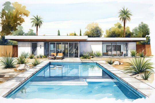 Architecture outdoors building villa.