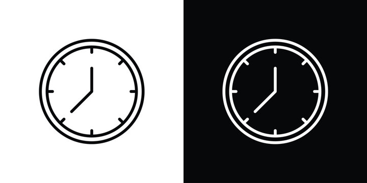 Clock seven icon symbol, best for mobile apps