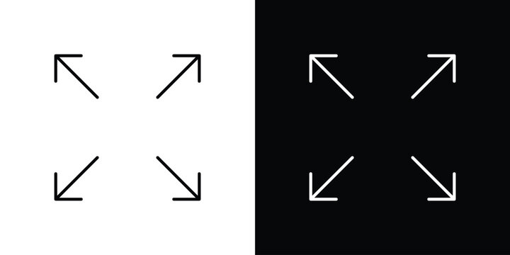 Expand icon symbol, best for mobile apps