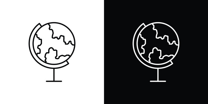 Globe icon symbol, best for mobile apps