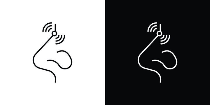 Nose pain icon symbol, best for mobile apps
