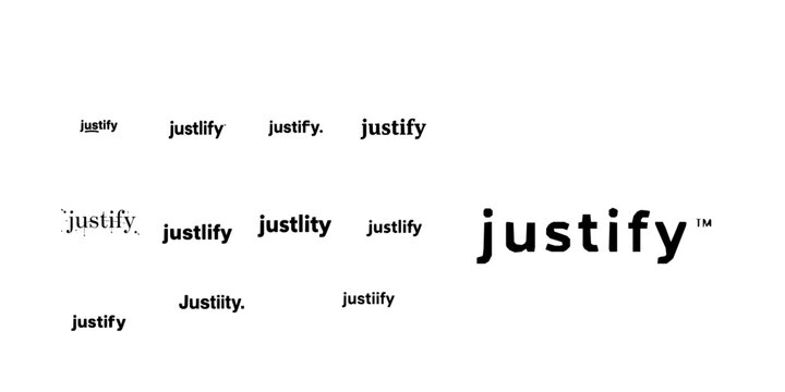 Justify Text Alignment Formatting Flat Vector Icon with Clean Lines on White Background