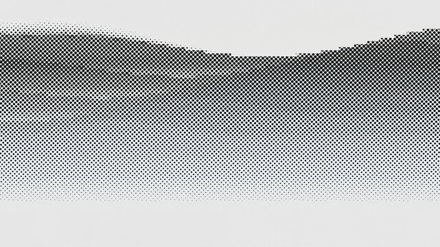Minimalist Halftone Dithered Waves Fluid Animation. 4K Video