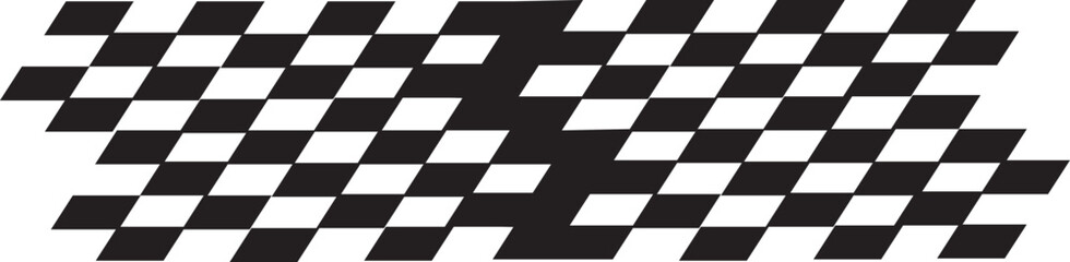 collection of racing stripe vector graphics with finish line checkered flag and racing car elements. Fast track competition symbols and high quality © fatima