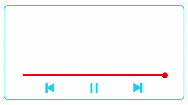 time line bar animation in 4K animation with alpha channel processer tracker digital interface motion on transparent background time line bar animation