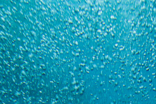 Close-up of water and bubbles inside aquarium tank
