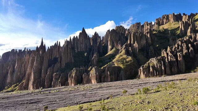 Majestic Sandstone Spires in Valle de las Animas La Paz Bolivia