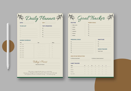 Planner Template Layout